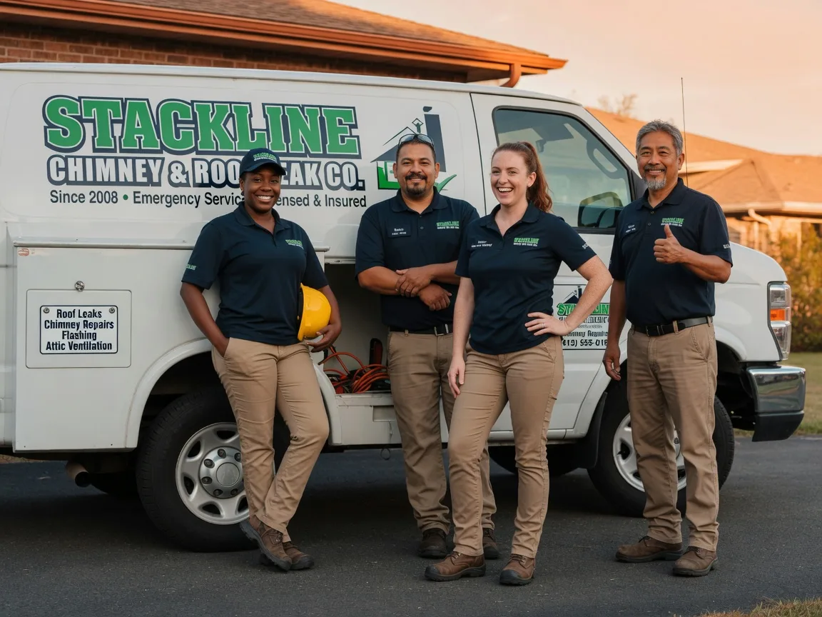 Chimney flashing repair company in Quinby, VA